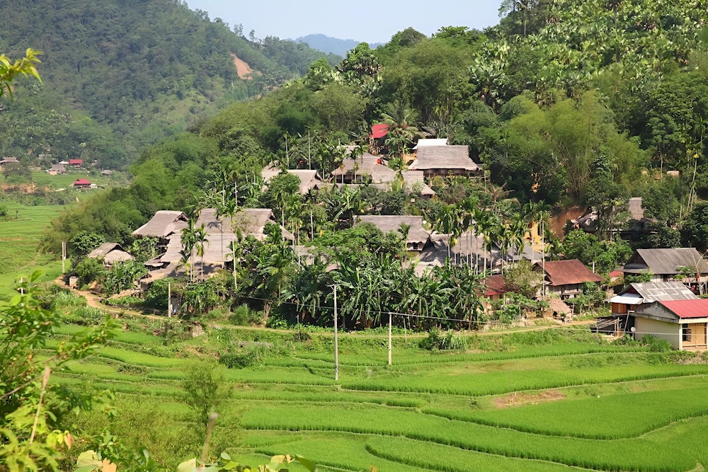 The peaceful scenery at Pu Luong 